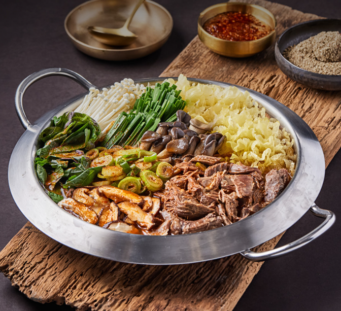 흑염소 전골 밀키트